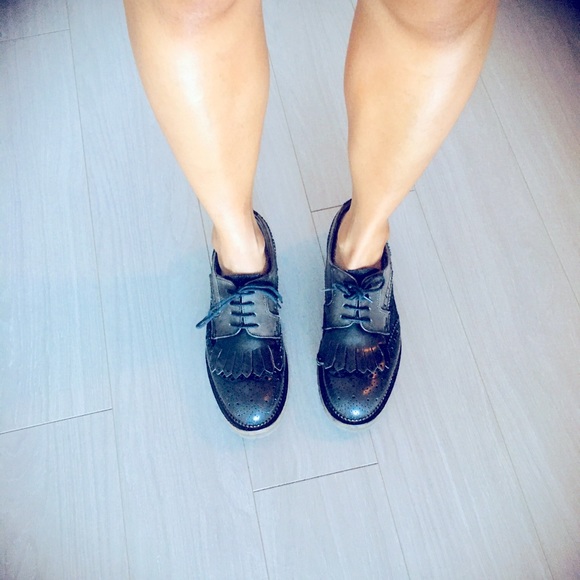 Italian Leather-Lace up-Oxford Shoes - Picture 1 of 4